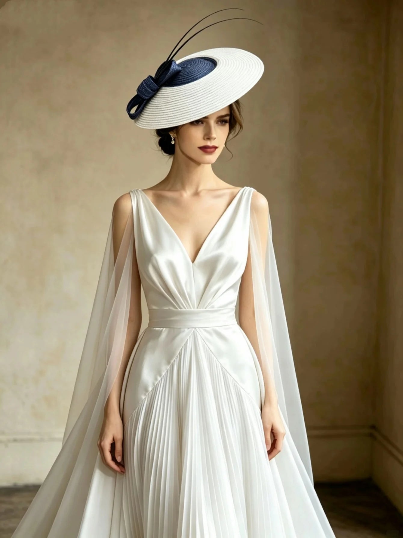 Polyester Fascinator Pillbox Hat — Black White | KIMLUD