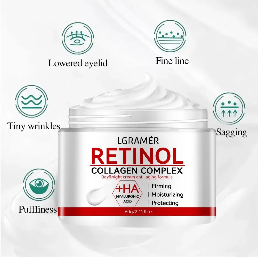 Retinol Lifting Firming Cream Collagen Brightening — White | KIMLUD