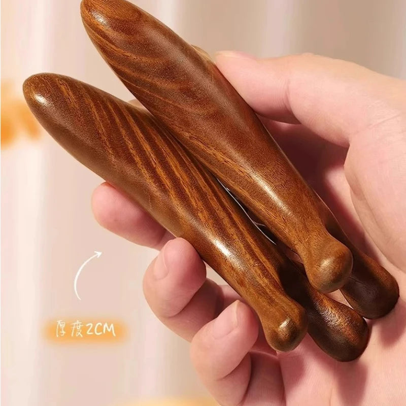 Head Body Massager Neck Face Health Care Massage Tool Meridian Scalp Four-in-one Sandalwood Comb  Massage Acupoint Nose Scraper