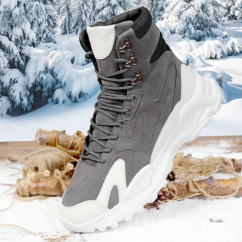 Men's Ankle Boots - Breathable Lace-Up - Ankle Boot | KIMLUD