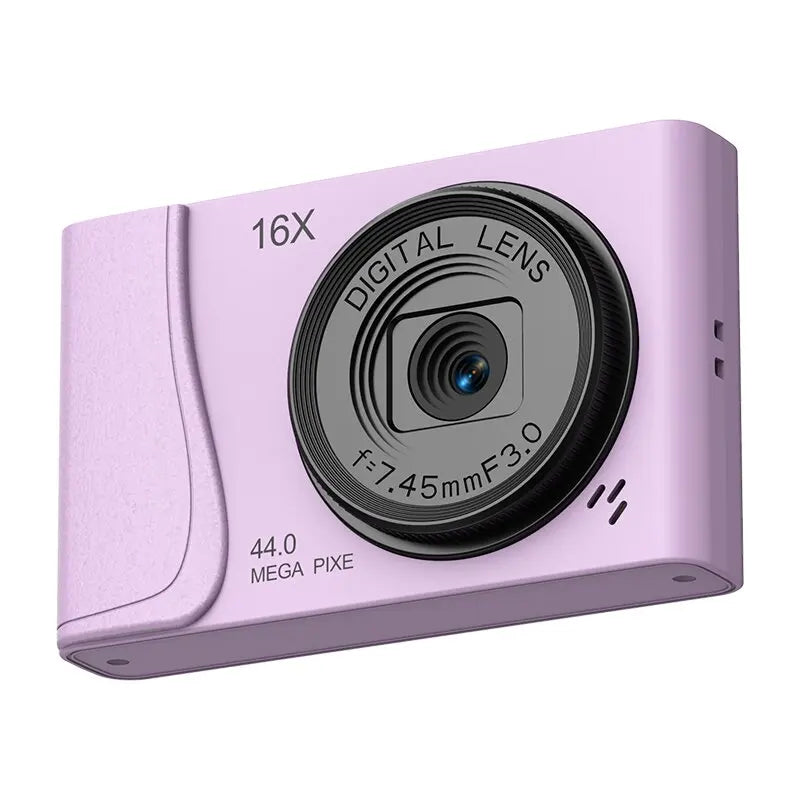 Matte Plastic Compact Camera 4K Digital — Black | KIMLUD
