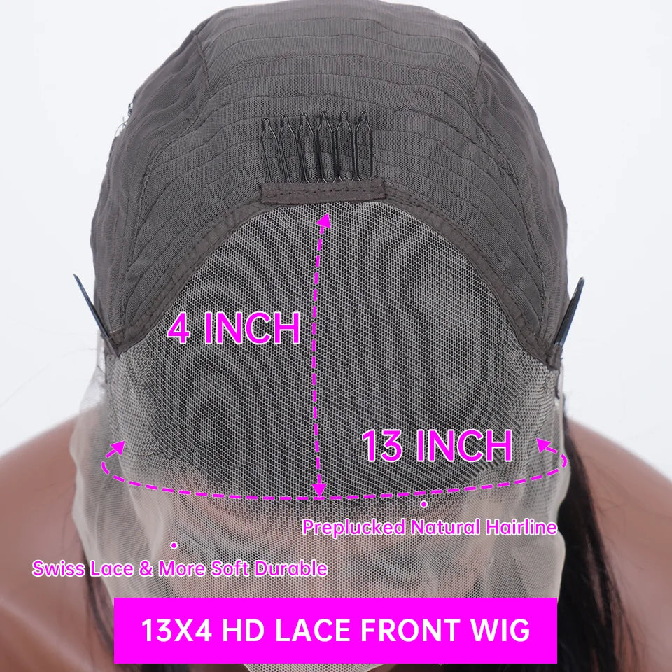 Lace Front Wig – 30 Inch – Deep Wave – Honey Brown Ombre | KIMLUD