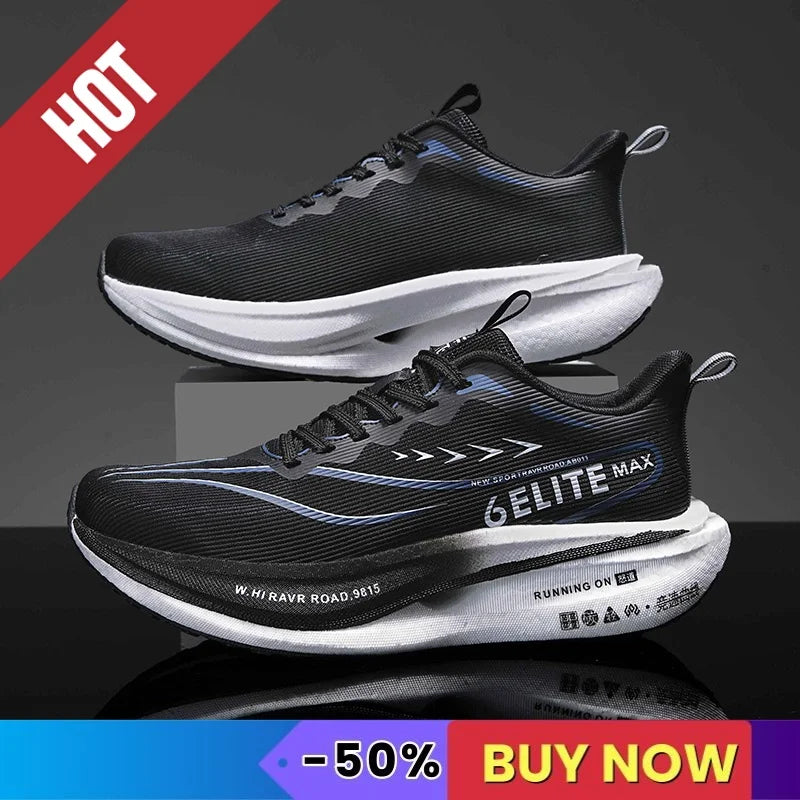 CarbonPlate Running Shoes Lightweight Breathable — Fluorescent | KIMLUD