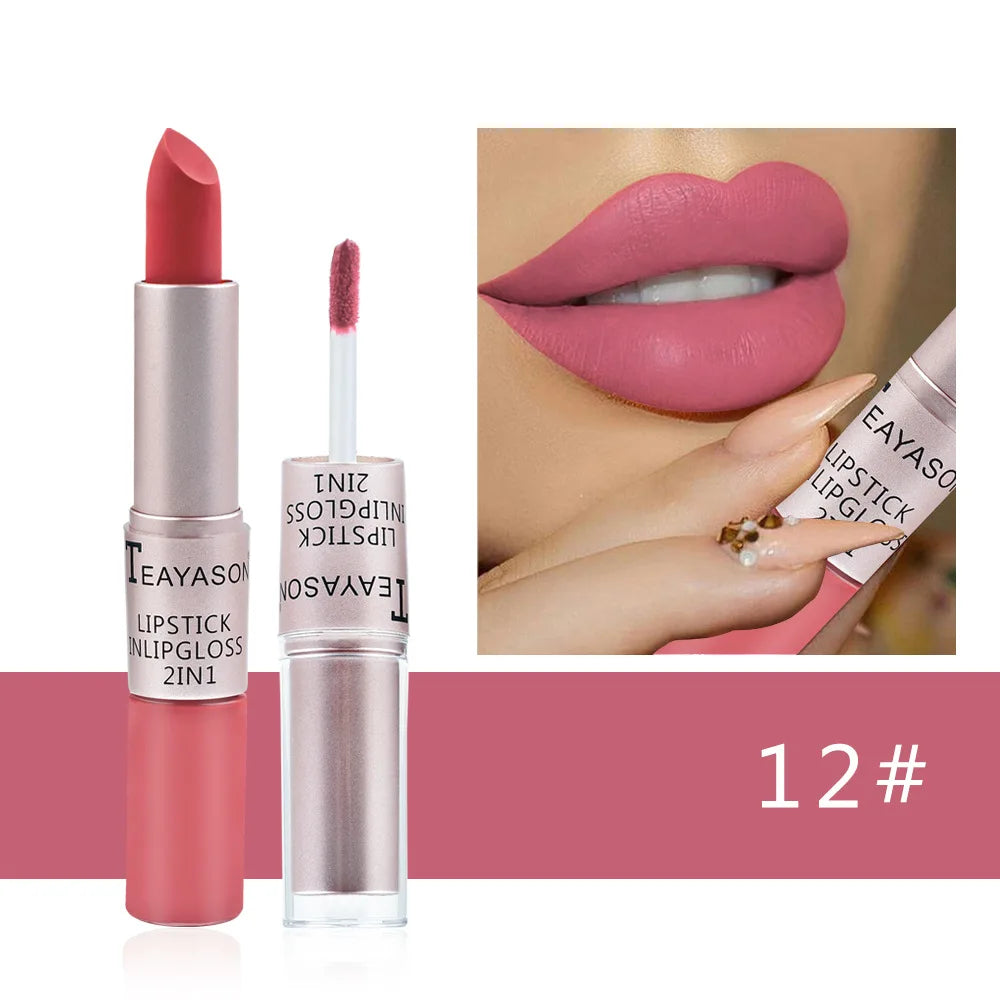 Matte Liquid Lipstick – Waterproof Long-Wear – Pink | KIMLUD