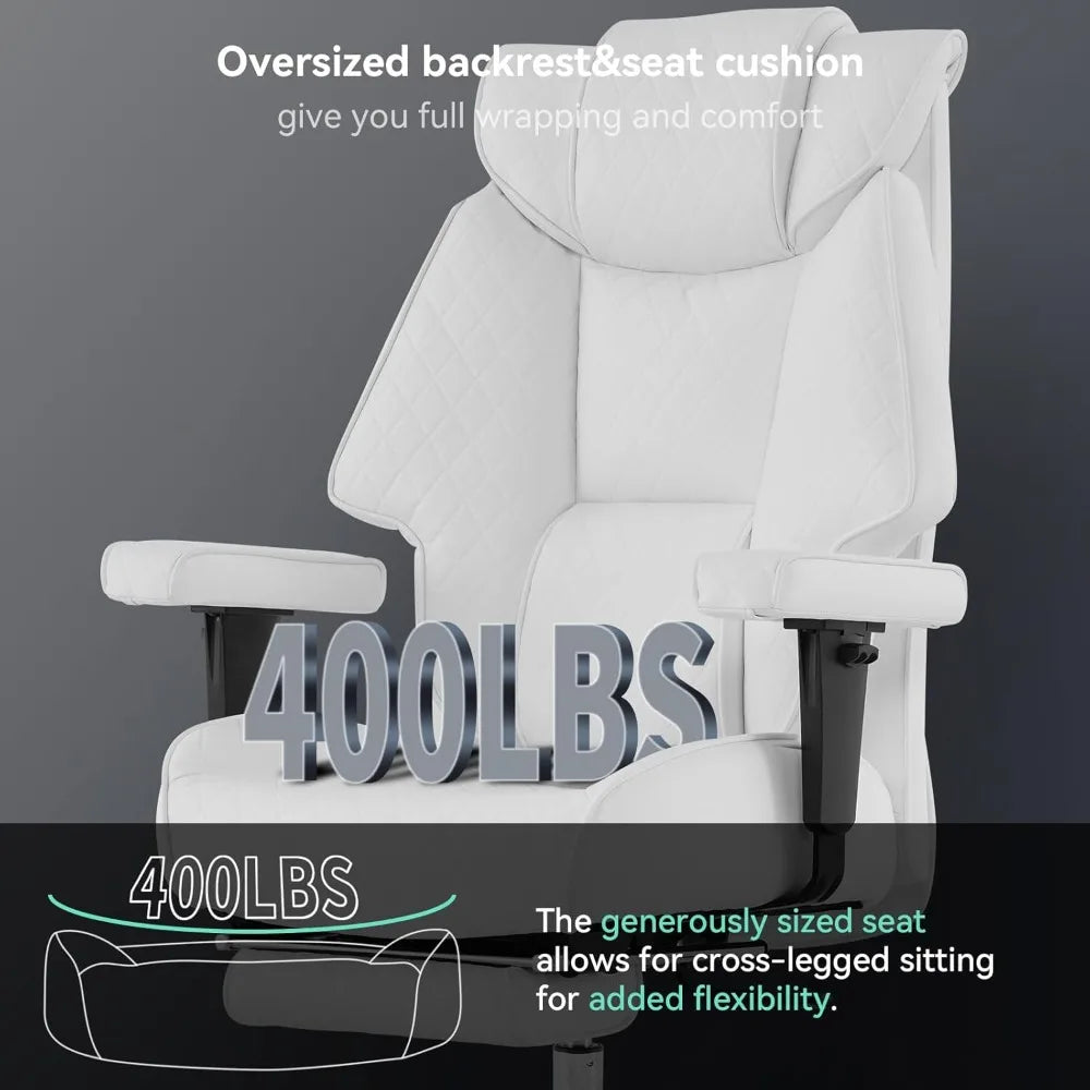 KIMLUD, big and tall office chair with footrest, pu leather high back executive office chair 400lbs, ergonomic computer chairs lumbar su, KIMLUD Womens Clothes