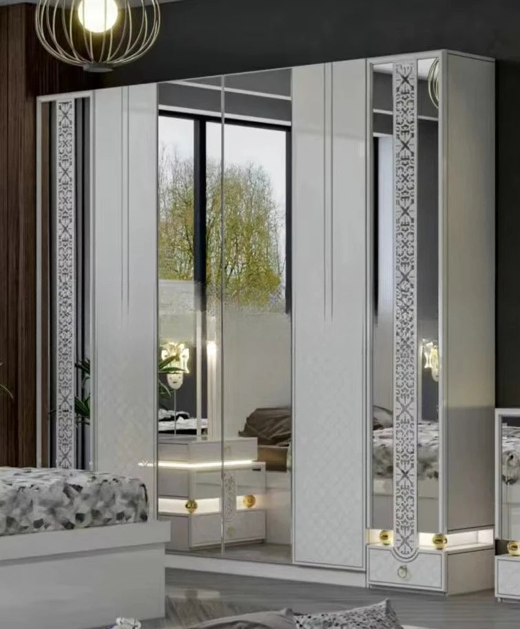 Furniture  Bed Master Bedroom Set Paint Melamine MDF Bedroom Set Bedroom Furniture