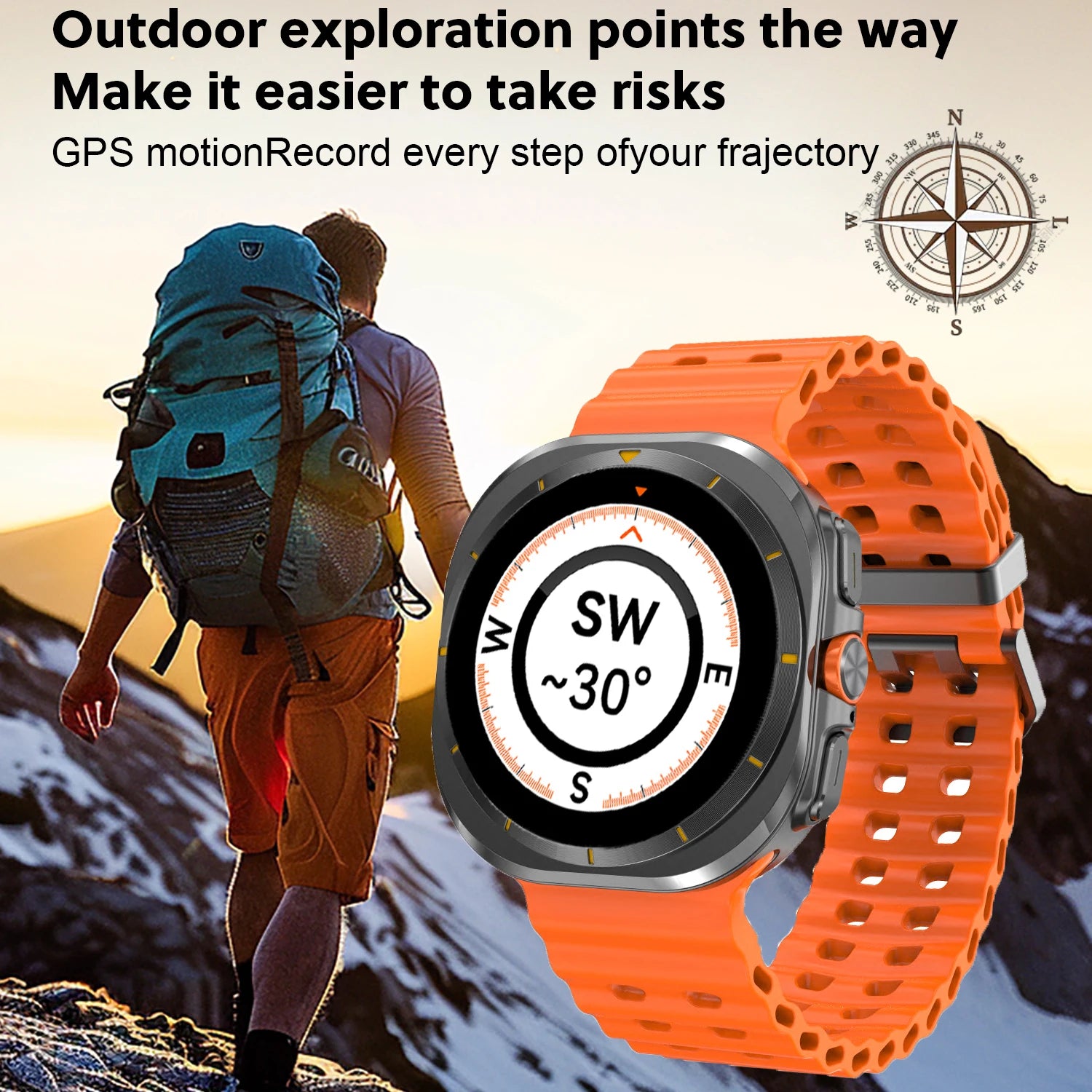 32GB DT Watch 7 Ultra Memory GPS NFC Local Music Bluetooth Call Compass Bluetooth Smart Watch For Android For Men Women 2025 NEW