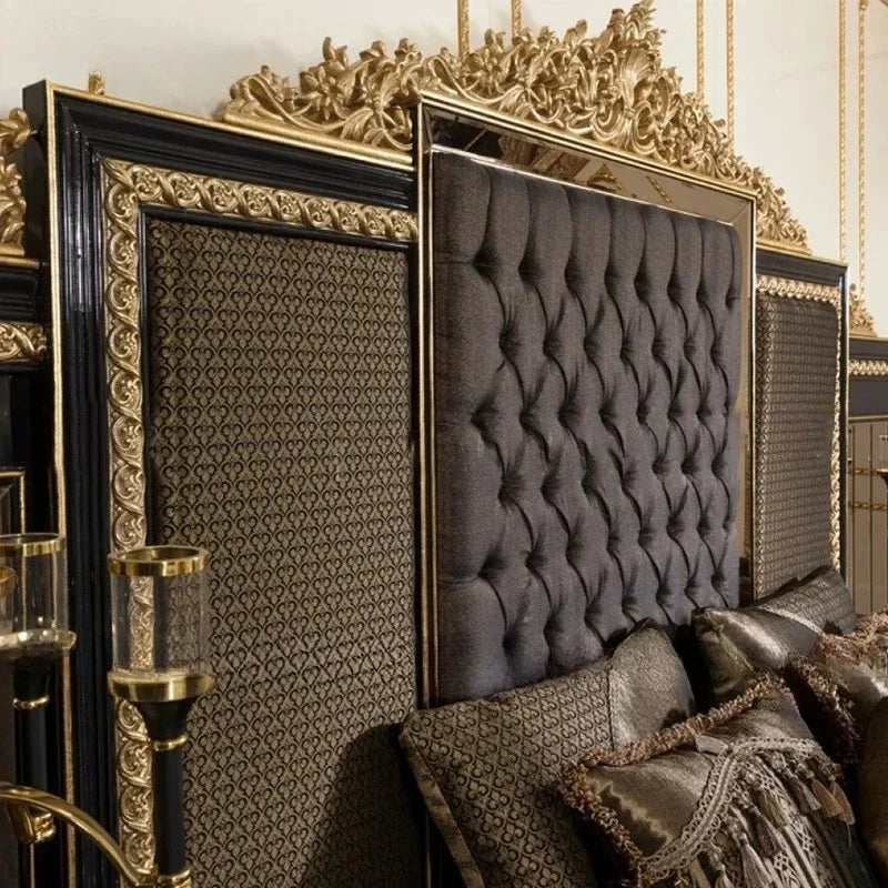 Apartment Solid Wood Bed Double Nordic Modern Princess European Bed Confortable High Quality Wedding Muebles Bedroom Furniture