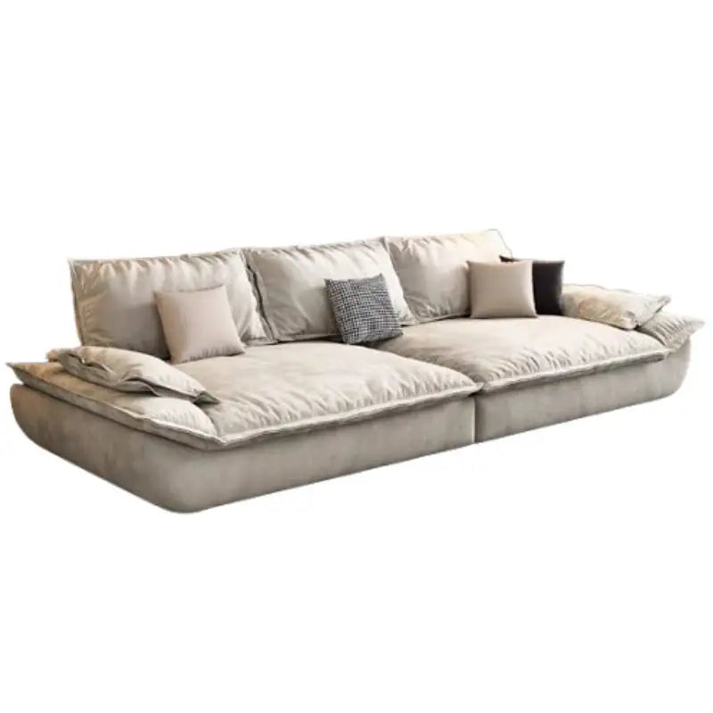 Velvet Designer Classic Sofa Minimalist Lounge — White | KIMLUD