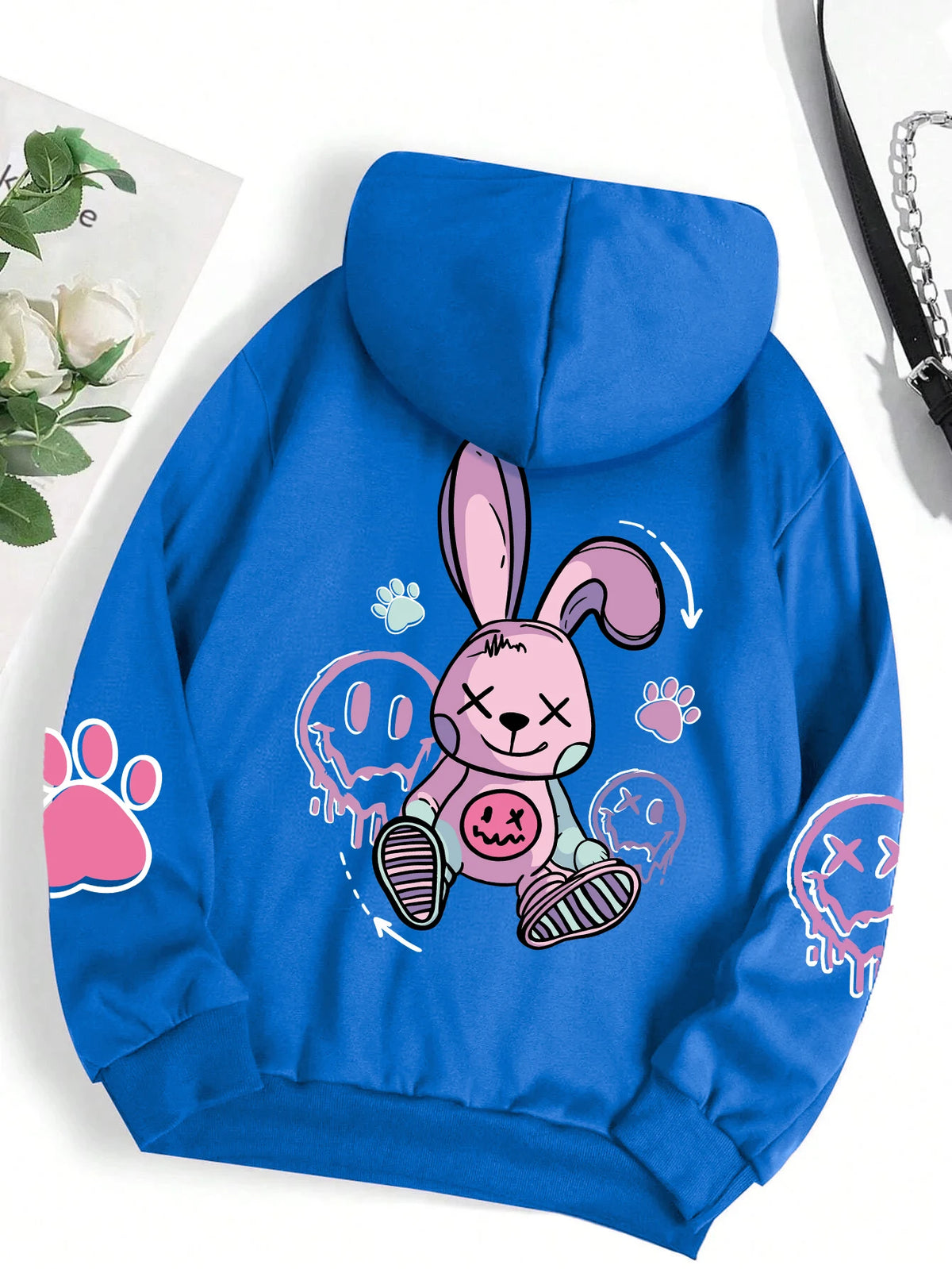 Hoodie – Printed – Fleece – Oversized – Women | KIMLUD
