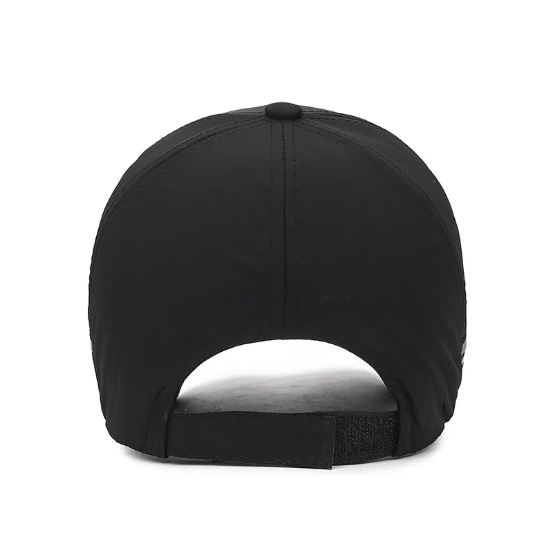 Breathable Adjustable Baseball Cap Extended Brim — Red | KIMLUD