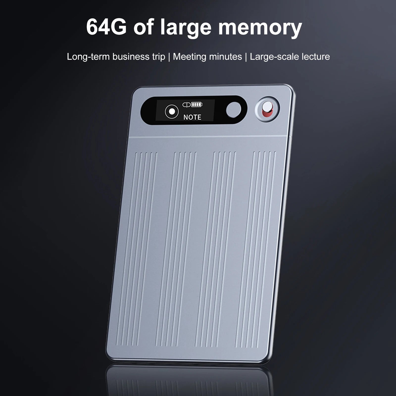 KIMLUD, 64G AI Voice Recorder Portable AI Notetaking Device with Case Audio Dictaphone Support 134 Languages for Lectures Meetings Calls, KIMLUD Womens Clothes