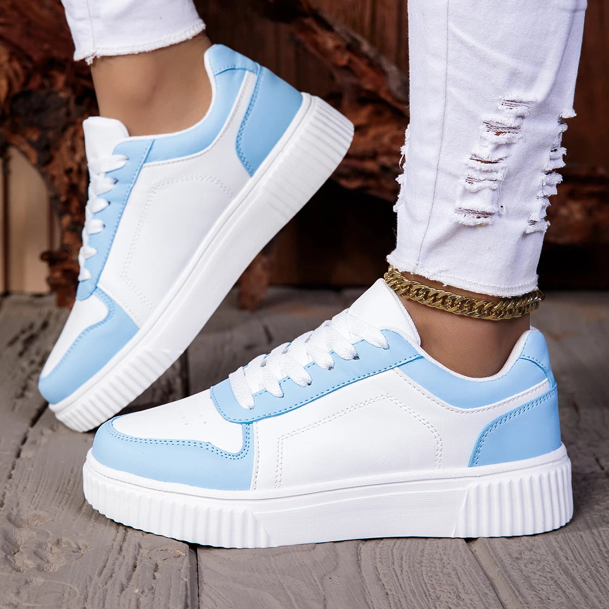 Unisex Sneakers – Large Size – Leather Upper – White | KIMLUD