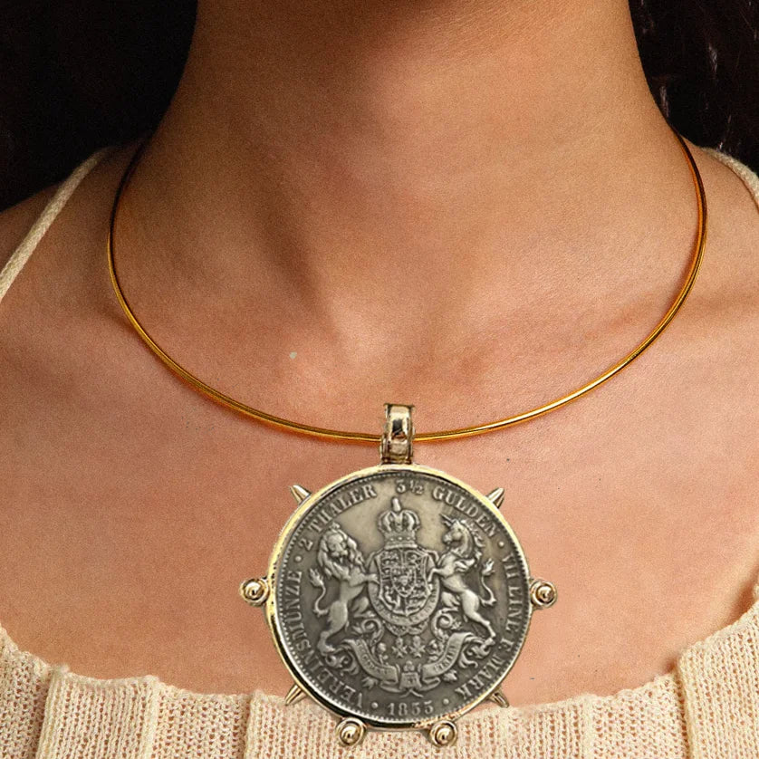 Copper Gothic Cuban Chunky Necklace — Copper | KIMLUD