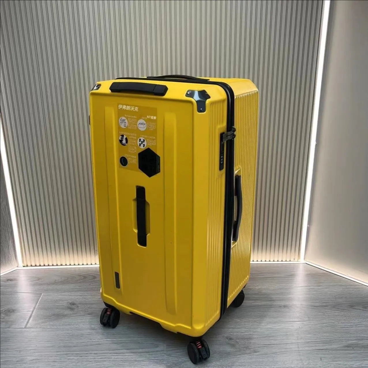 Large Size Suitcase with Five Wheels Brake Luggage Carrier 28 inch PC Material Cabin Trip Suitcase TSA Lock 32/36/50 inches