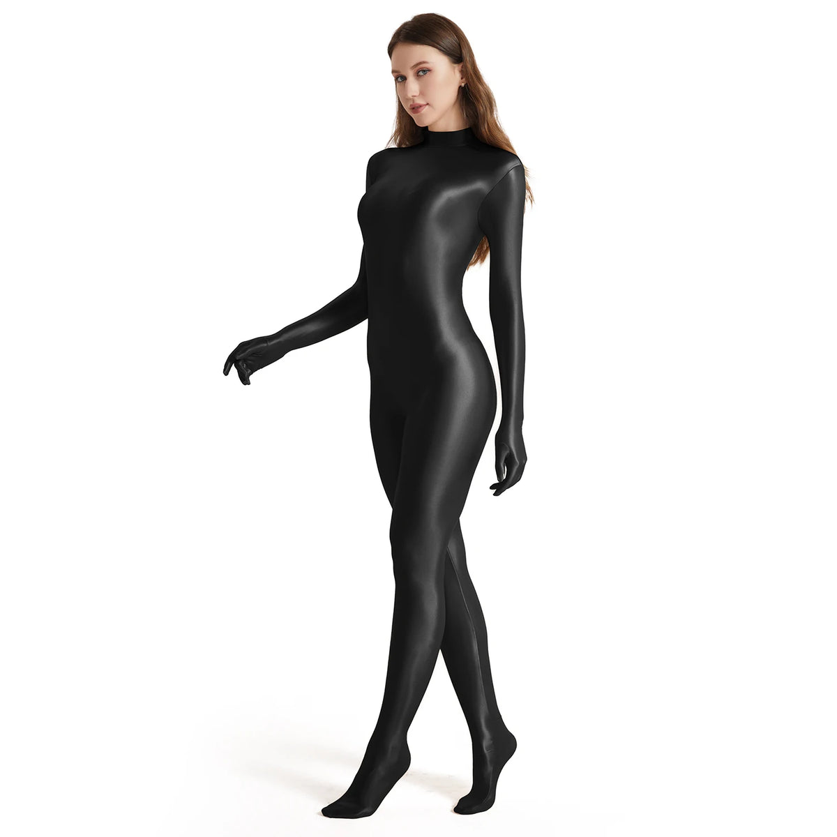 Bodysuit – Glossy Shapewear – Polyester Nylon | KIMLUD