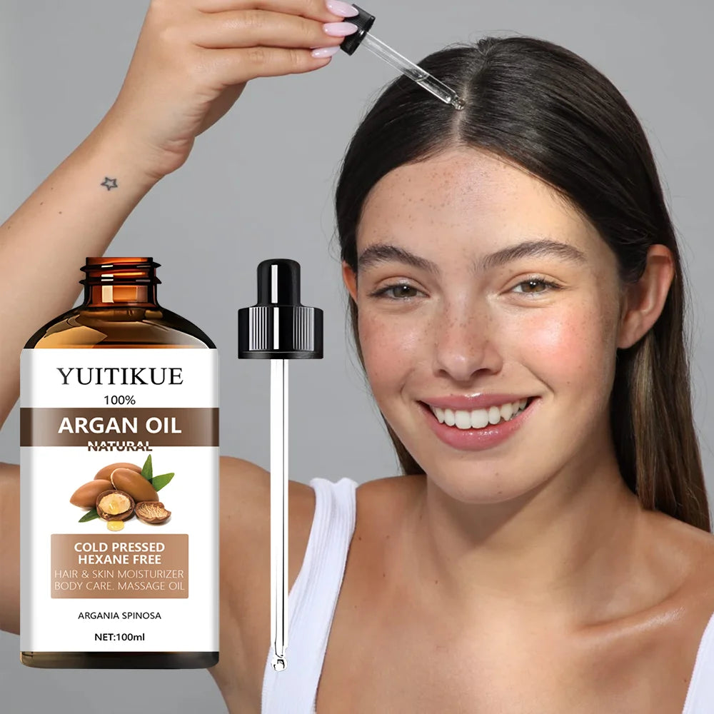 Argan Oil Serum Multi-Purpose Moisturizer Hair And Skin — Golden Amber | KIMLUD