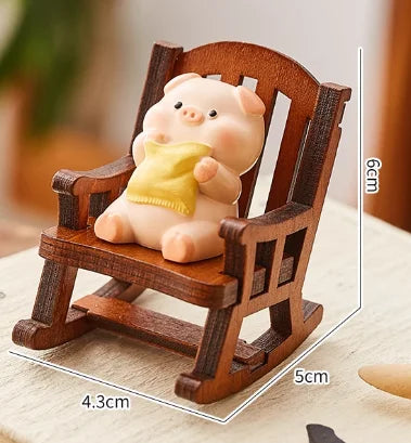 American solid wood desk home computer office rack combination writing desk chair