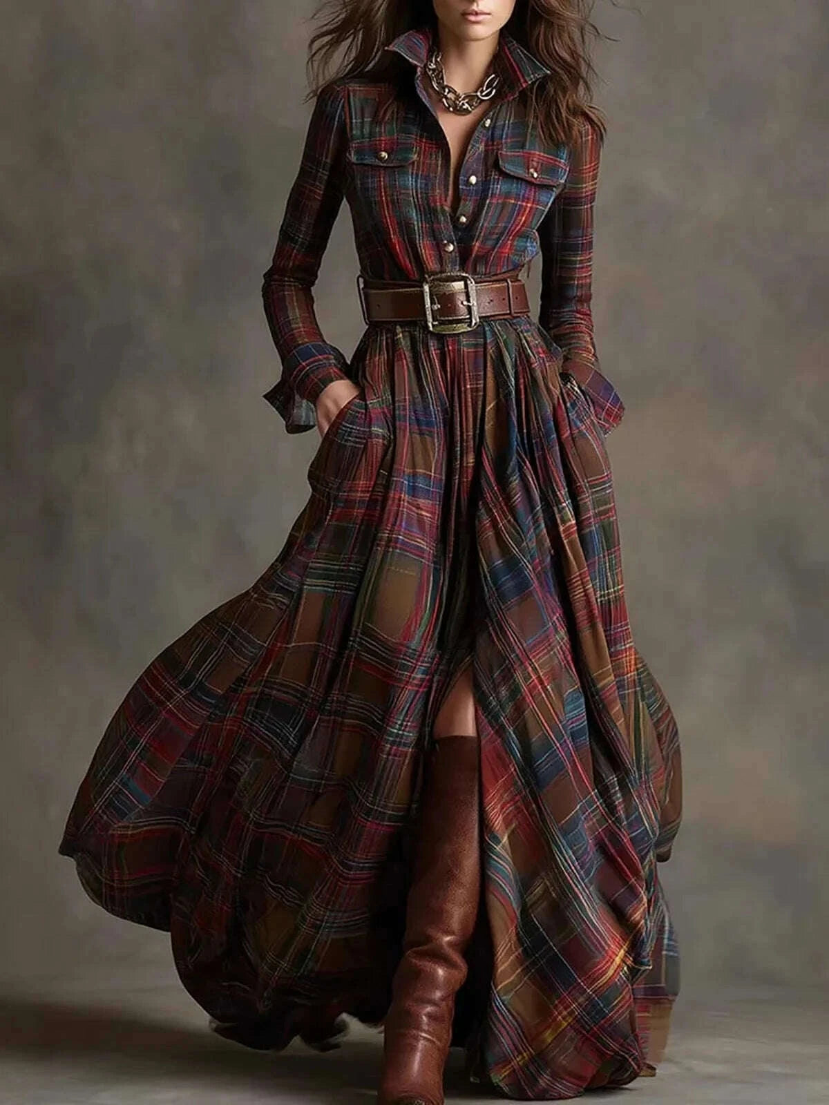 women-vintage-elegant-suede-tassel-mini-dress-high-neck-long-sleeve-pockets-fringe-hem-dress-fashion-solid-autumn-party-dresseskimludkimlud-35558371