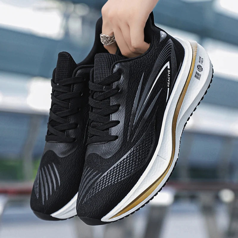 Running Shoes Men Mesh Breathable Outdoor Sports Flat Casual Mesh Walking Comfortable Tennis Shoes for Man Sneakers