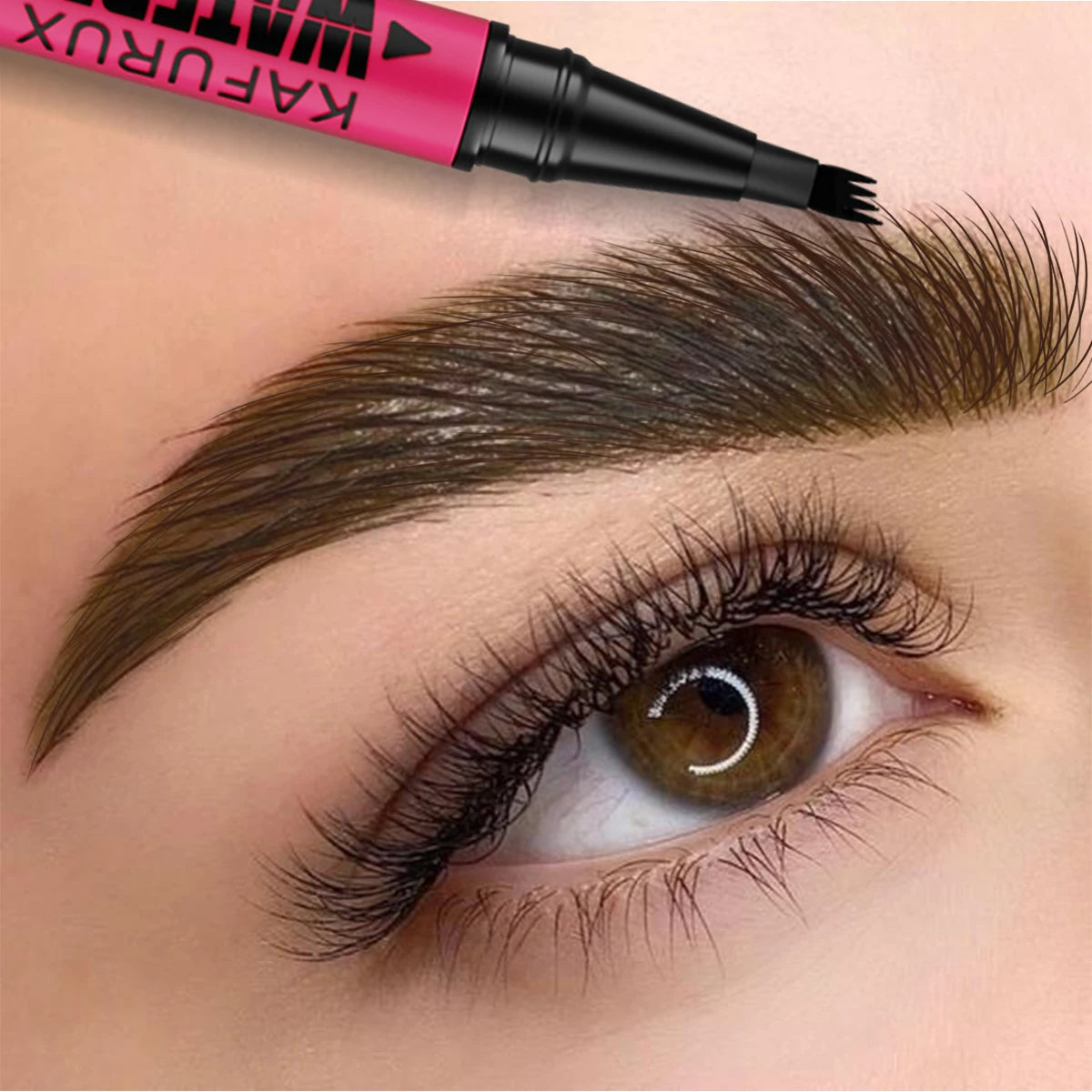 Eyebrow Pen – Waterproof 3-Color – Liquid | KIMLUD