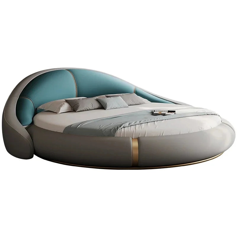 King size bed set with frame, double bases, single beds, full bedroom furniture, headboards - 200X220cm.