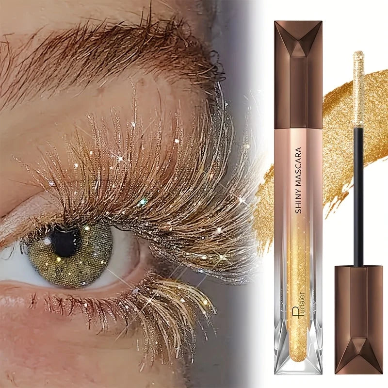 Crystal Diamond Opalescent Glitter Mascara — Black | KIMLUD