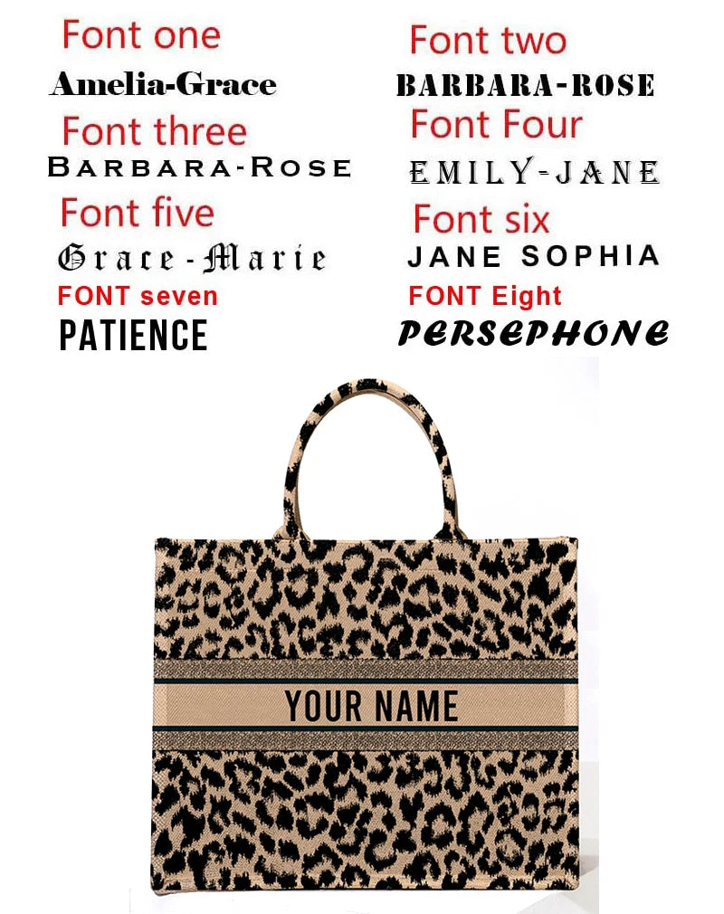 Personalized Tote Bag Canvas Printed — Natural | KIMLUD