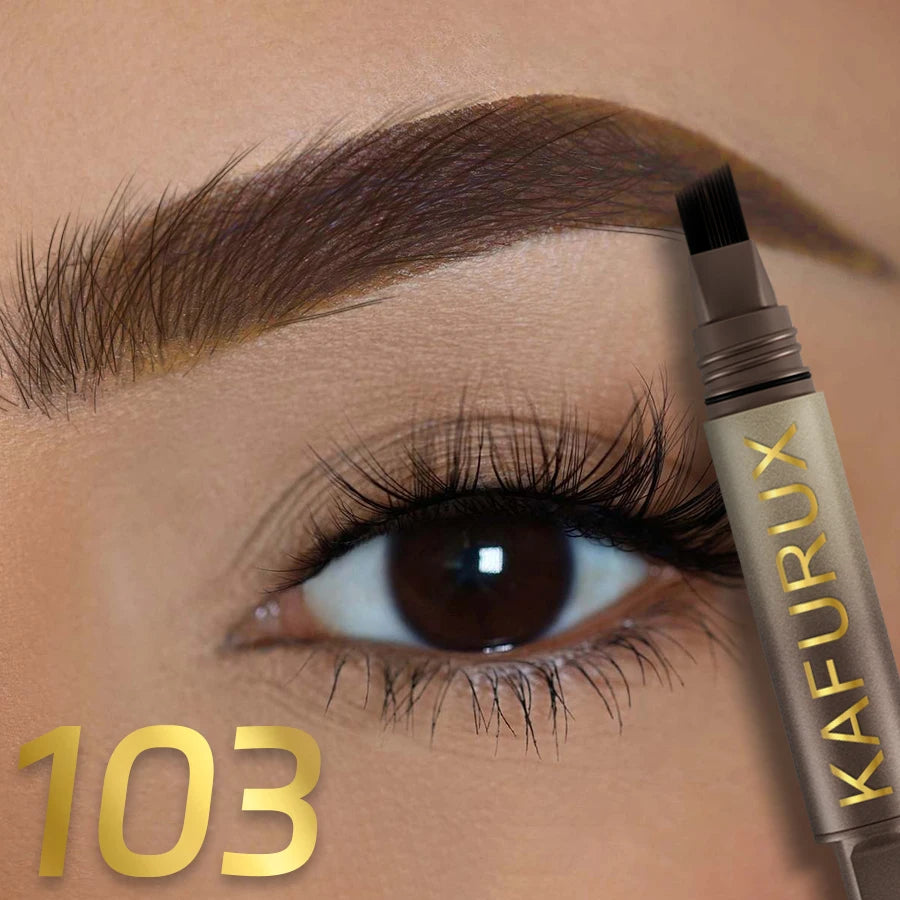 3D Dye Eyebrow Pencil Long-Lasting Waterproof — Black Brown | KIMLUD