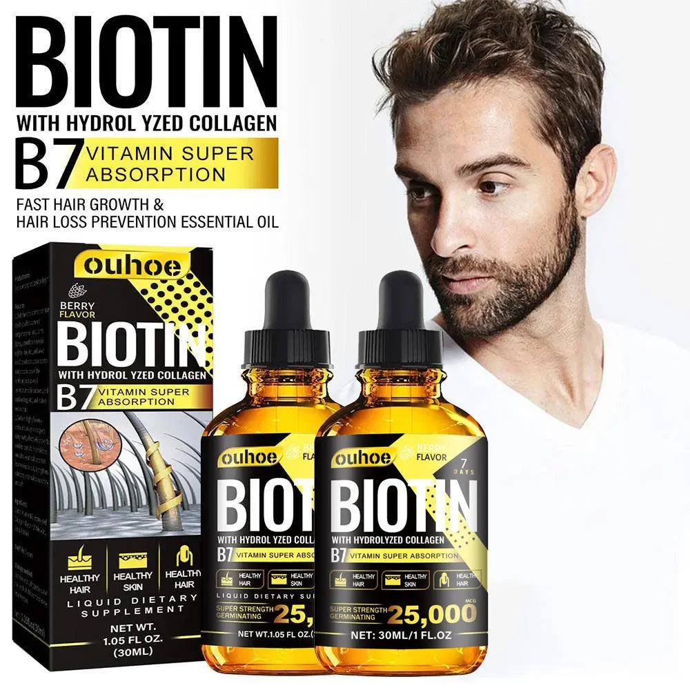 Collagen B7 Hair Growth Essential Oil Scalp Treatment Set — Amber-Gold | KIMLUD