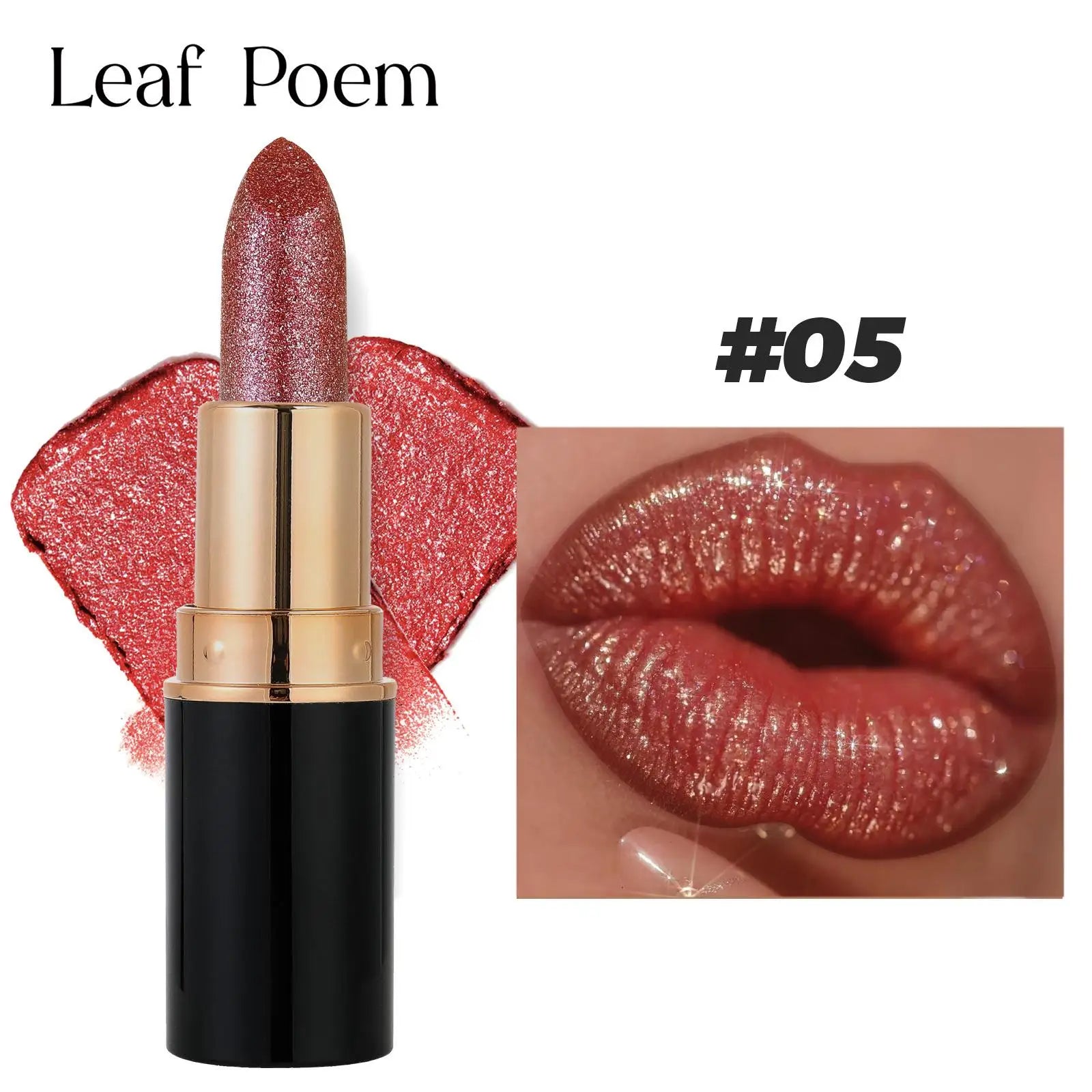 Pearlescent Lip Gloss Long-Lasting Hydrating — Rosy Pearlescent Pink | KIMLUD