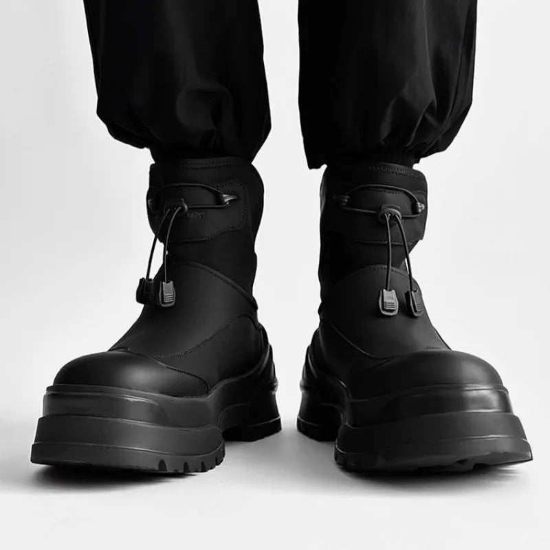 Motorcycle Boots – Non-slip Safety – Canvas Lining – Black | KIMLUD