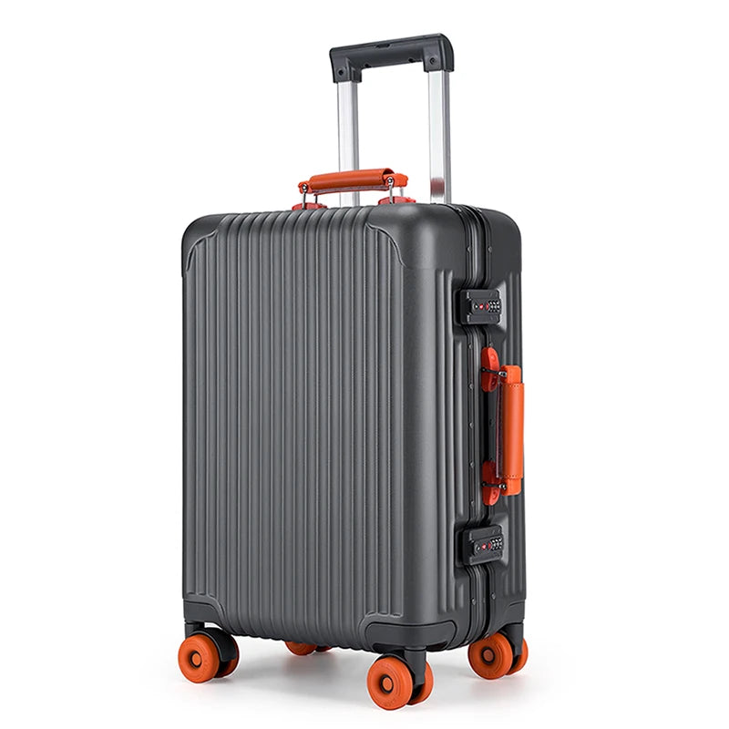 20 - inch Wide - handle Simple Student Luggage, 24 - inch Large - capacity Men's Travel Suitcase, 26 - inch Aluminum - frame Rol