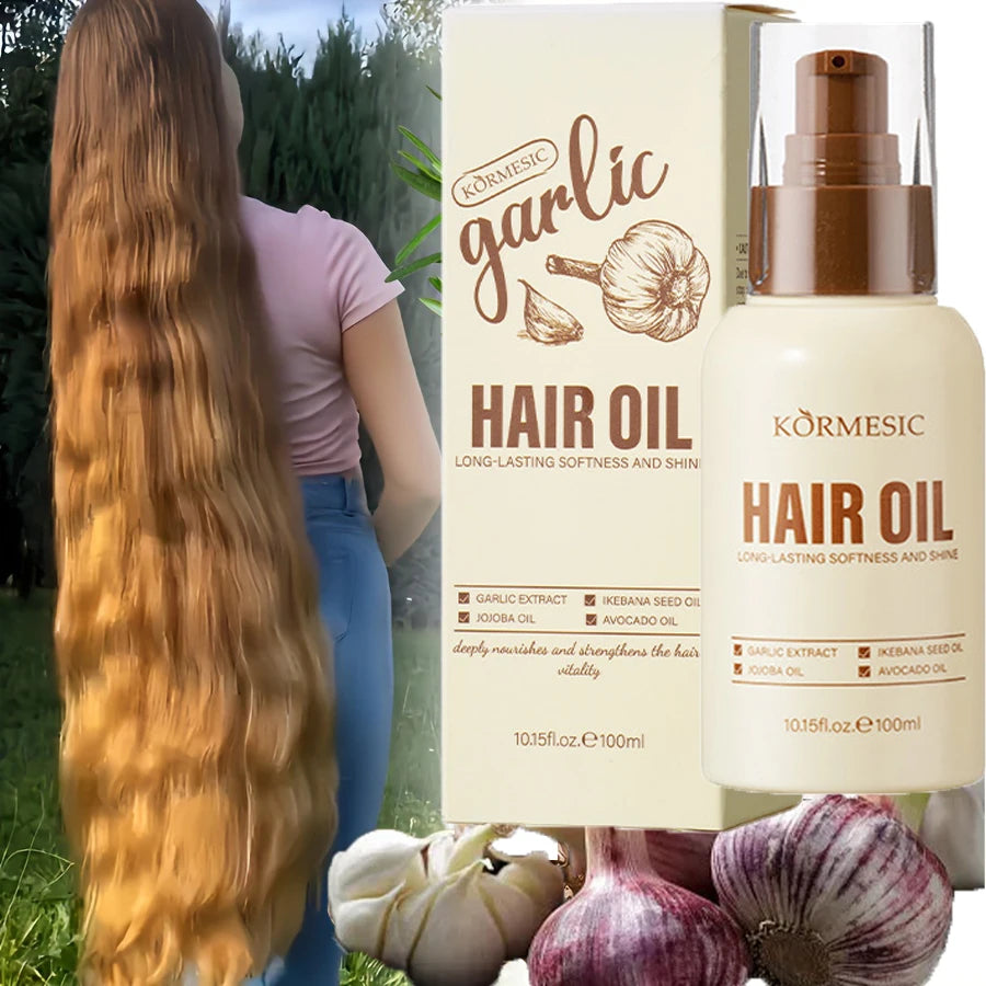 Garlic-Infused Oil Hair Growth Treatment For Damaged Roots And Thinning Hair — Cream | KIMLUD