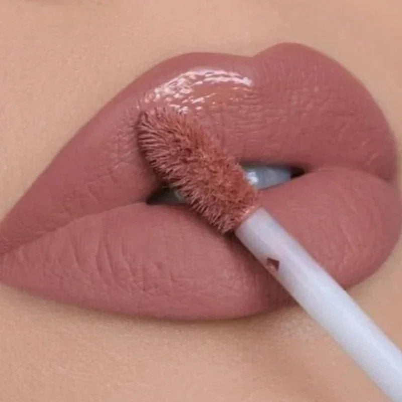 Velvet Liquid Lipstick - Waterproof Matte - Liquid Lipstick - Brown Nude | KIMLUD