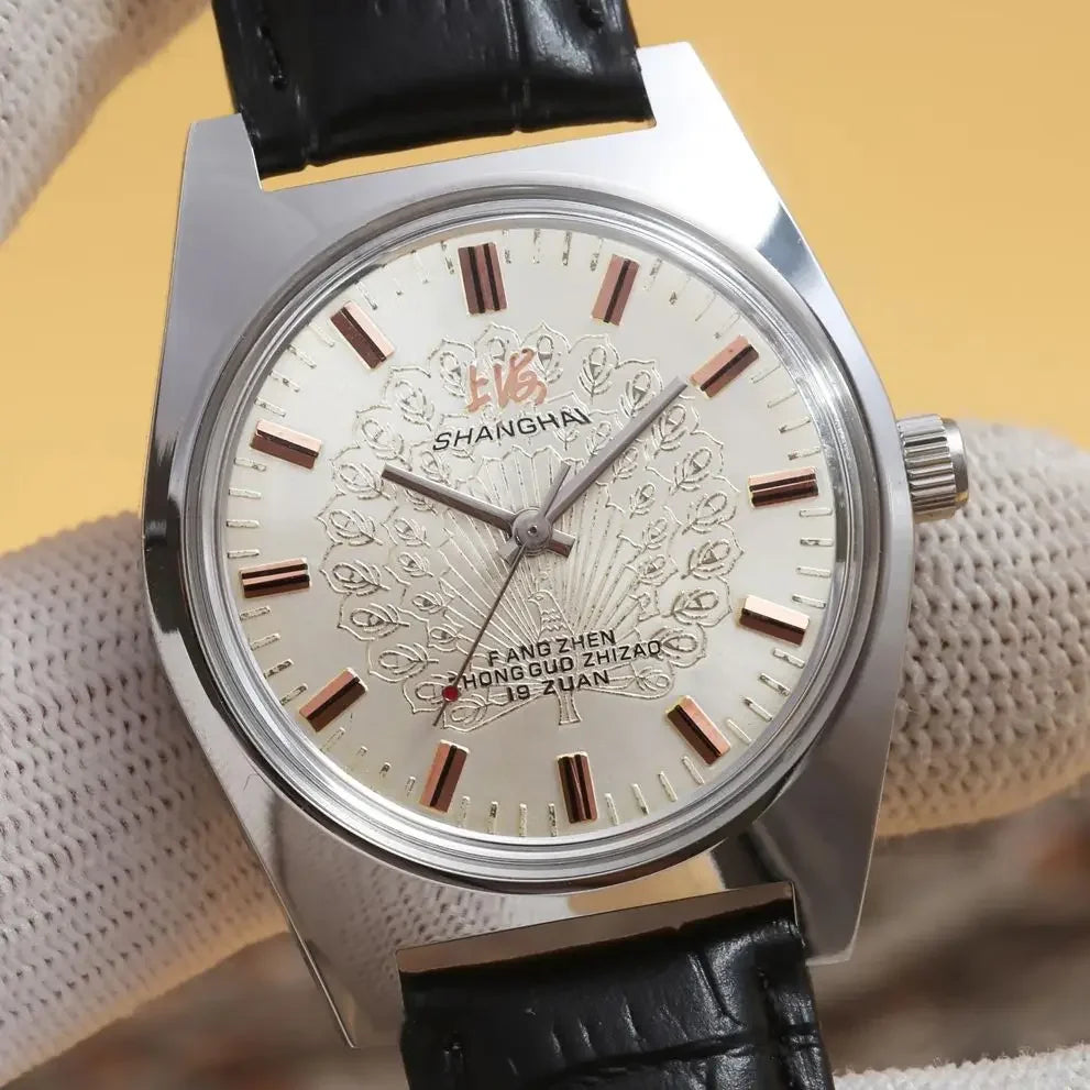 Mens 36MM Hand-Wind Mechanical Watch 7120 - Stainless Steel Waterproof Bauhaus Design Watch for Men Dropshipping