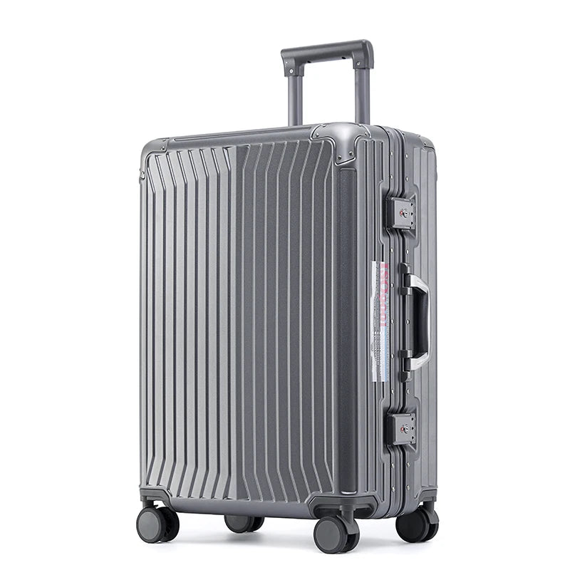 SUSHIMU Suitcase Wide Handle Travel Suitcase Men 20 24 26 Carry-On Luggage Women PC  Trolley Case