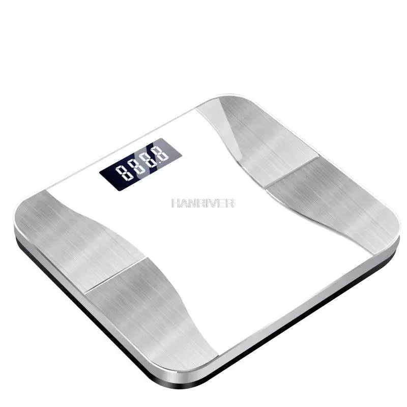 Tempered Glass Bluetooth Body Fat Scale With Smartphone App — Pink | KIMLUD
