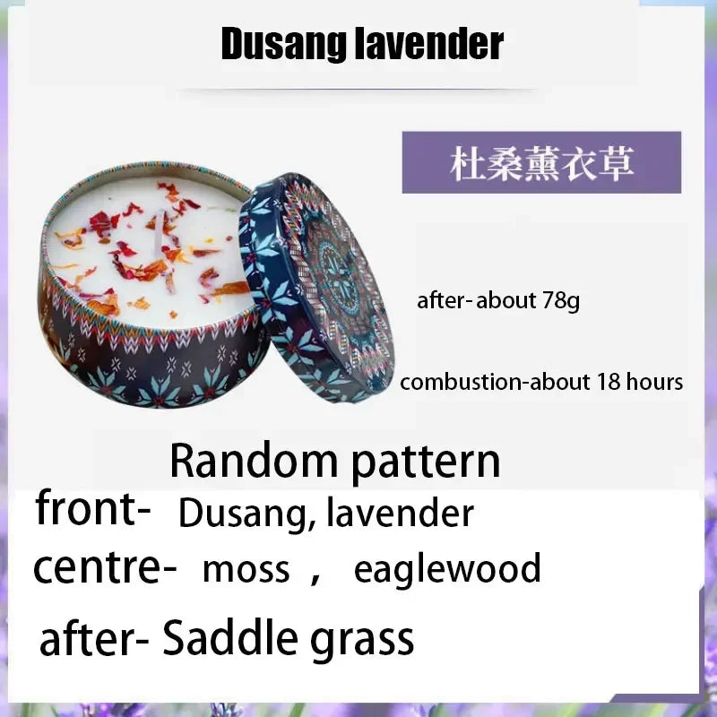 KIMLUD, Gbbma A box of notes Scented candles Use natural dried flowers candles For indoor aromatherapy, KIMLUD Womens Clothes