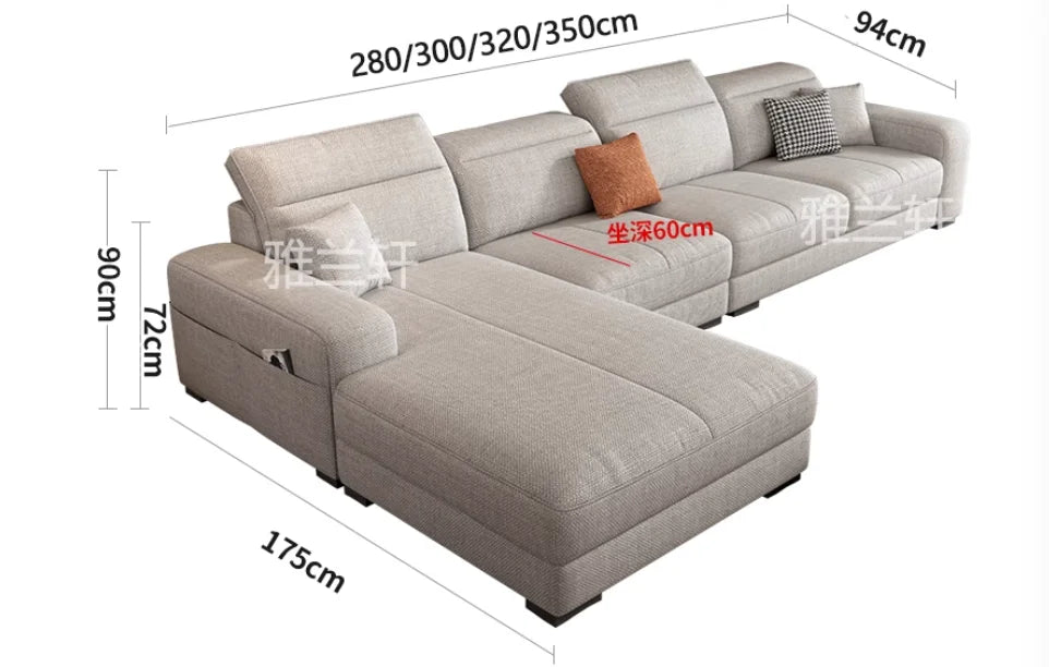 Genuine Modern Living Room Sofas Italian Nordic Minimalist Daybed Sleeper Sofas Recliner Designer Divani Soggiorno Furniture