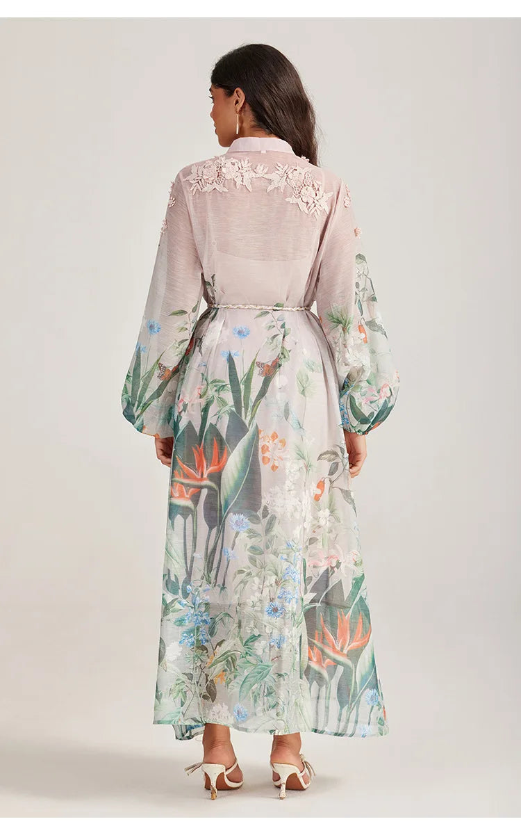 Sle Long Sve Embroidered Dr Stand Collar Tee Dimensional Holiday Faion Low Waist Thi Winter Street Sle