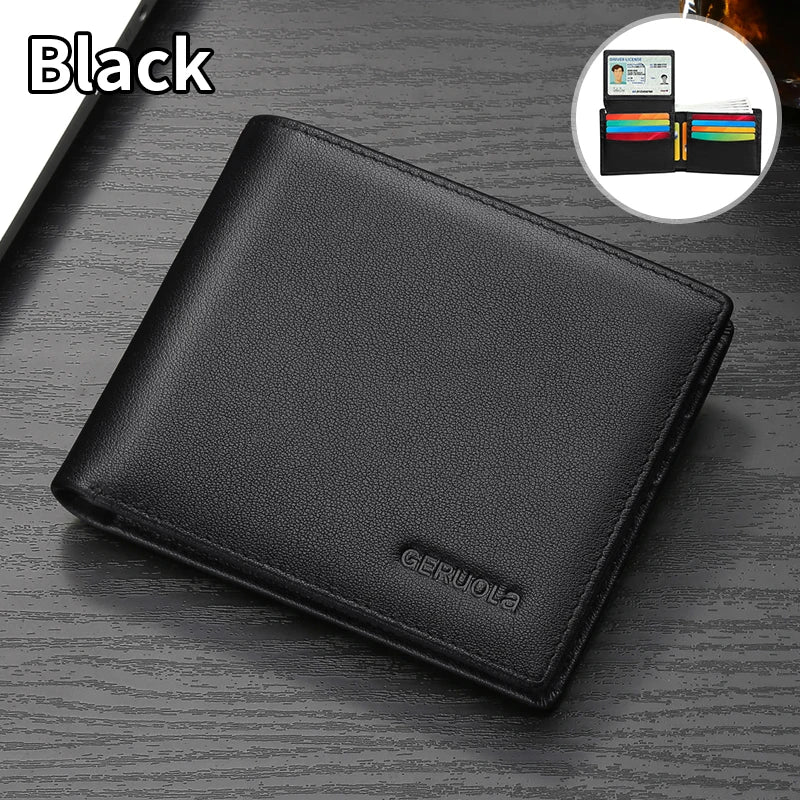 Men's Wallet – Large Capacity Ultra-Thin – Genuine Leather | KIMLUD