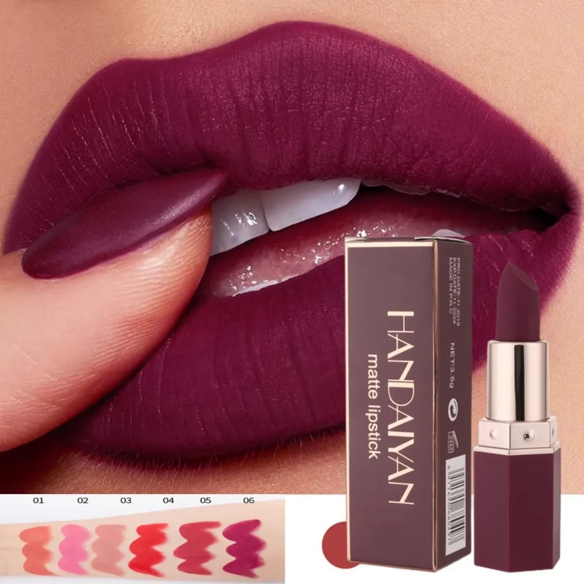 Velvet Matte Lipstick Waterproof Long-Lasting — Mauve Pink | KIMLUD