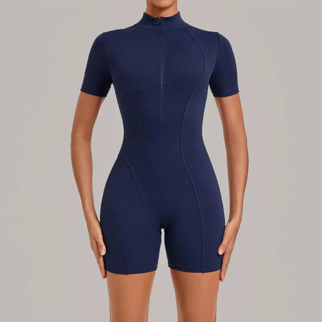 One Piece Jumpsuit – Triangle Back – Nylon Elastane – Sleeveless | KIMLUD