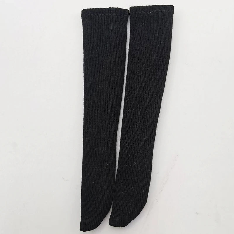 Cloth Socks For Blythe Doll Long Stockings — Black | KIMLUD