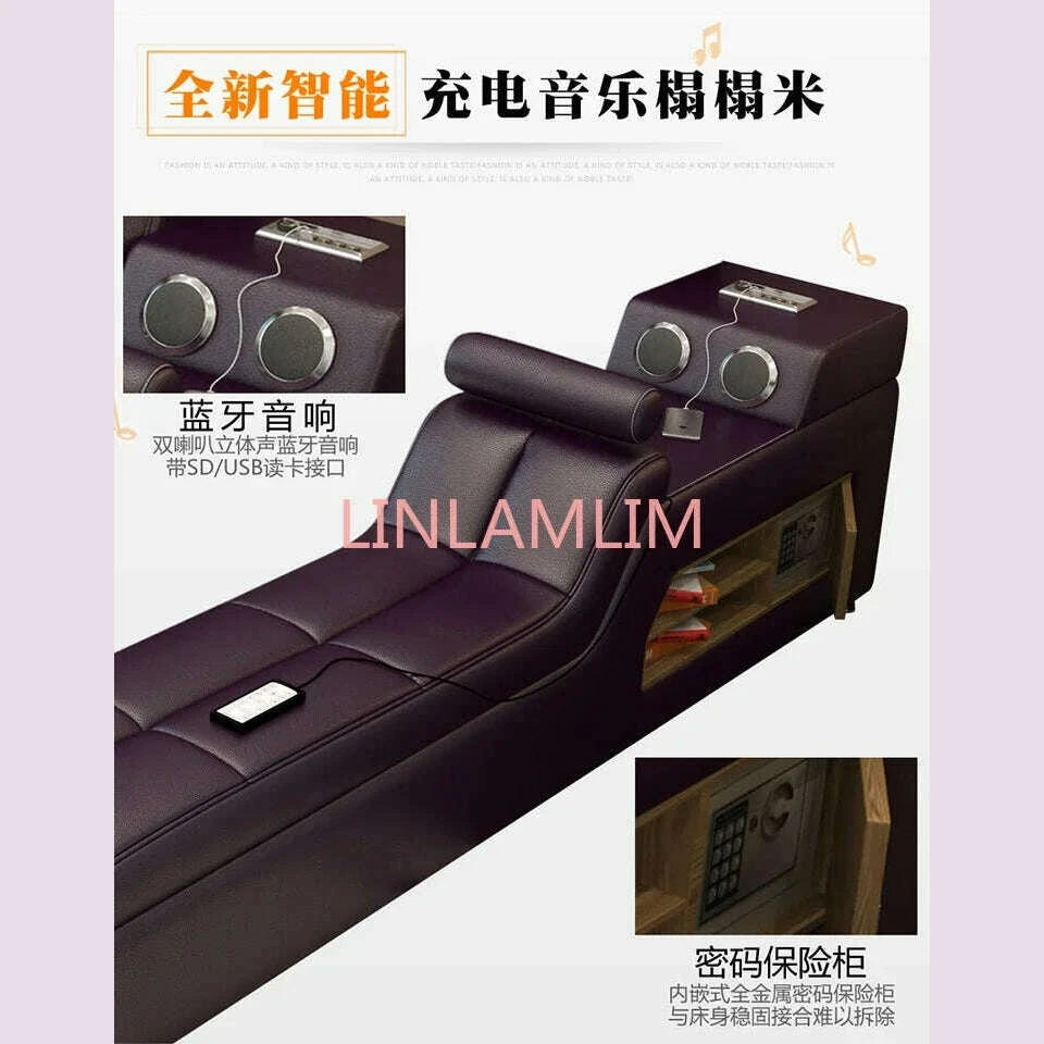 genuine-leather-bed-frame-soft-beds-massager-storage-safe-speaker-led-light-bedroom-cama-muebles-de-dormitorio-camas-quartokimlud-womens-fashion-34603531