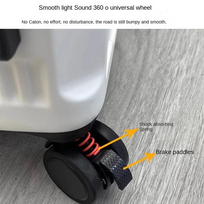 Large Size Suitcase with Five Wheels Brake Luggage Carrier 28 inch PC Material Cabin Trip Suitcase TSA Lock 32/36/50 inches