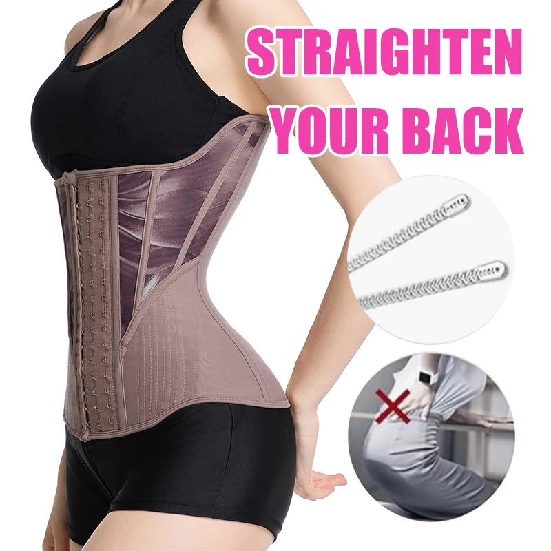 Polyamide Elastane Underbust Waist Cincher Hourglass Waist Trainer — Black | KIMLUD