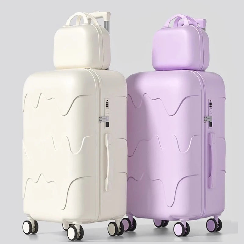 Luggage Set 28 inch Large Capacity Suitcase Trolley Case 20/22/24/26 inch Travel Suitcase USB Port Boarding Box Cosmetic Case
