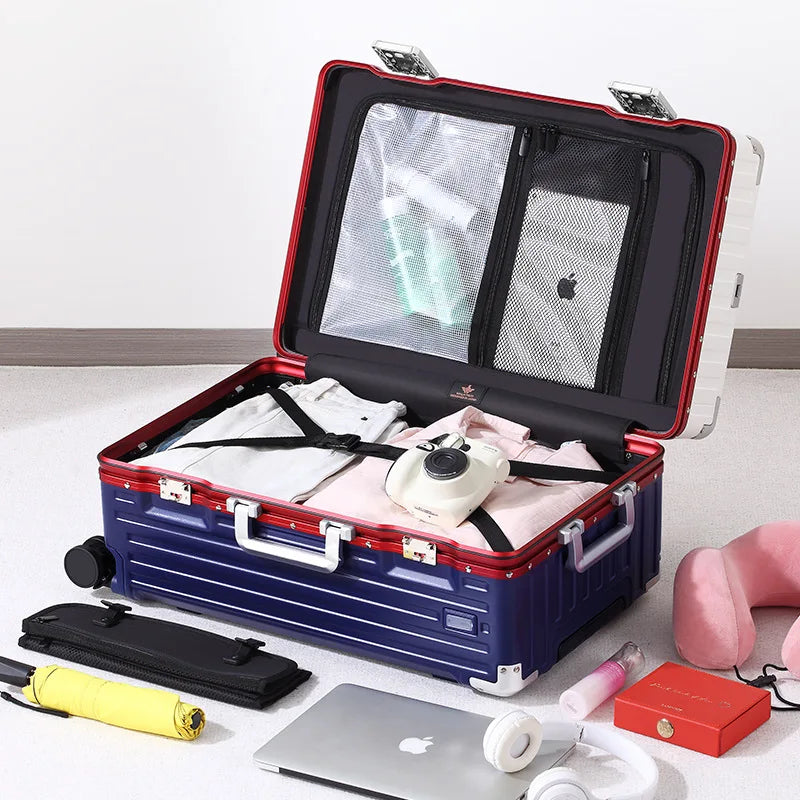 Plastic Luggage Set Large Capacity Spinner Case — 20Inches | KIMLUD